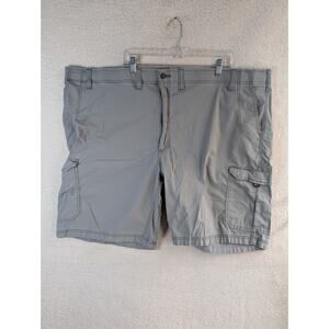 Lee Extreme Motion Cargo Shorts Mens Sz 54 Gray Elastic Stretch Waist